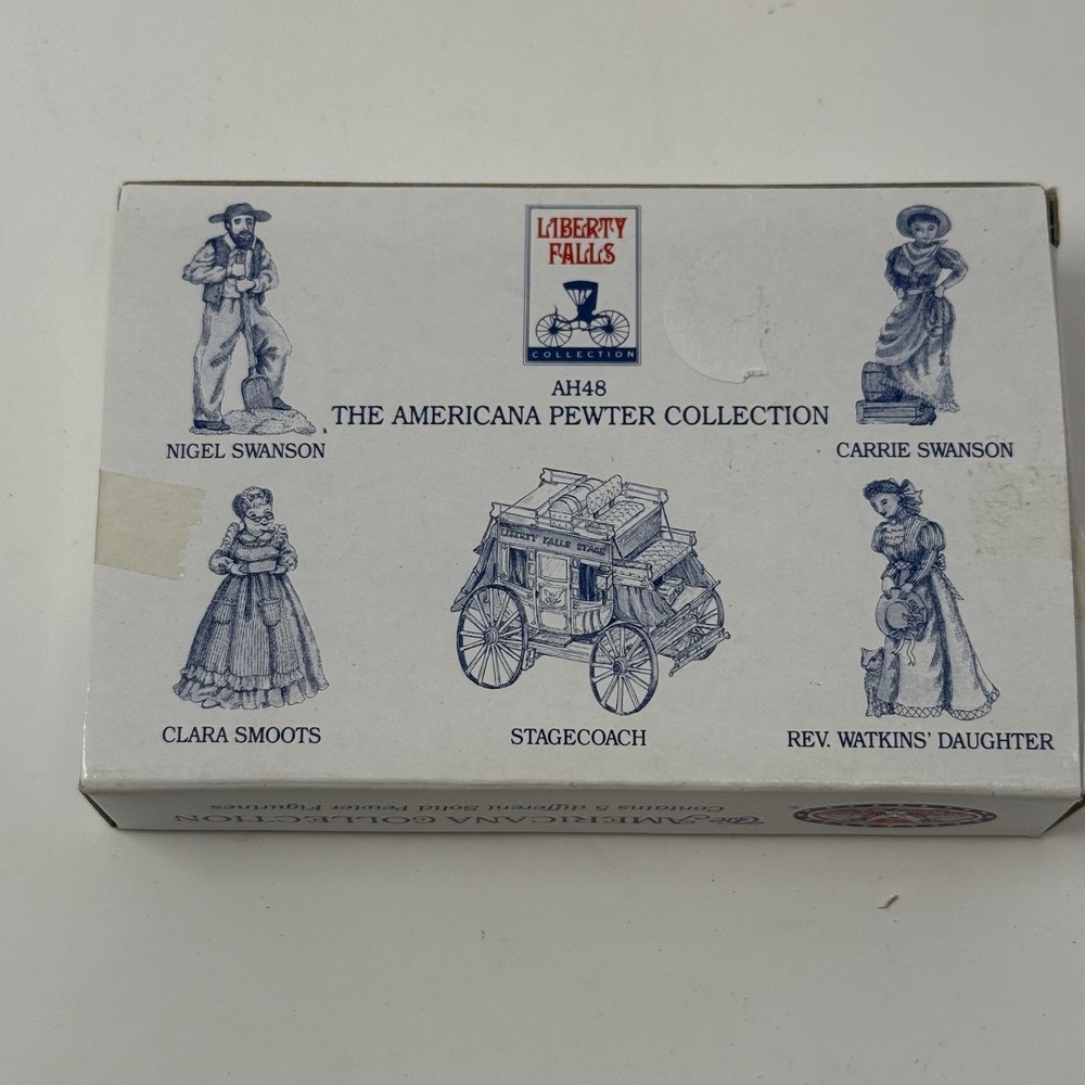 Pewter Figures American Collection AH48  5pc Set Miniature Western Train Scenery
